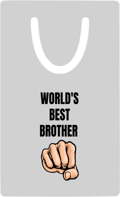 Hacebo® - world's best brother metalen boekenlegger - Broer - broertje of broer - cadeau - verjaardag - broers - familie Bladwijzer boekenleggers - 7.6 cm x 5cm
