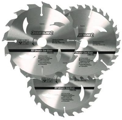 TCT Cirkelzaagbladen 3pk voor Houtbewerking - 135 x 12,7-10 mm
