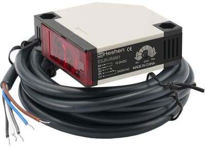 Foto-elektrische Schakelaar DC 12-24 V - Terugkoppeling Reflectie Detectie tot 4 m Met Reflectorplaat
