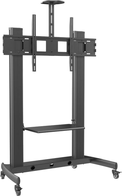 Wolff Mount | Professionele Verrijdbare Presentatiebeugel | Max. 150KG | Tot 110 inch | Zware kwaliteit | Zeer groot en stevig verrijdbaar meubel
