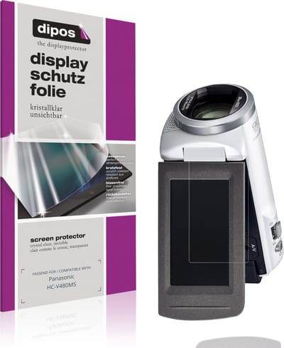 dipos – 4x Beschermfolie geschikt voor Panasonic HC-V480MS | Krasbestendige & heldere Screenprotector Ultra-Thin