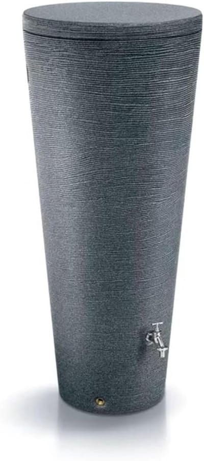 Regenton - Regenwaterton Watertank - Water Opslaan - Kindveilig Deksel - 210 Liter - Granietgrijs
