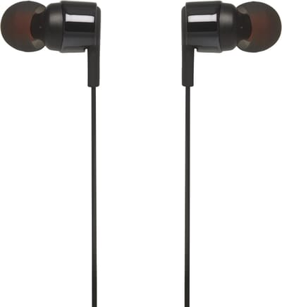 JBL Tune 210 - In-ear Oordopjes Bedraad - Oortjes met Microfoon - 3.5 mm Koptelefoon Aansluiting - Pure Bass Sound - Zwart