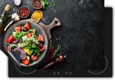 Chefcare Inductie Beschermer Salade met Groentes - 60x50 cm - Afdekplaat Inductie - Kookplaat Beschermer - Inductie Mat