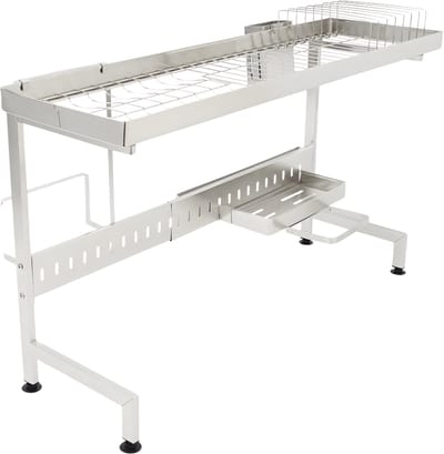 1-lagen Aanrecht afdruiprek - Droogrek - Keuken accessoire - Voor boven de gootsteen in de keuken - Roestvrij staal