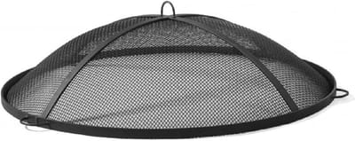 Vuurkorf Bescherming - Vonkenscherm Grill - Buiten Genieten - Vonkenvrije Vlam - 69cm Diameter - Zwart