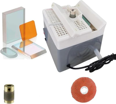 Glas Slijpmachine - Slijpgereedschap - Precisie Slijpen - Hoek Slijpen Functie - 20x20cm Werktafel