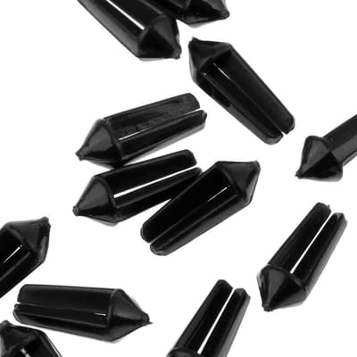 Dart Flight Beschermers - Vleugel Savers - Dart Vluchten Beschermen - Universele Pasvorm - 14mm Lengte - Zwart