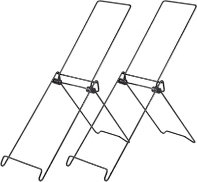 Zonnepaneel Ondersteuning - Draagbare Standaard - Energie Opwekken - Snel Opklapbaar - 2 Stuks 37cm - Zwart