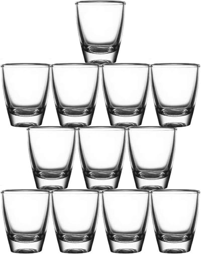 Set van 12 Glazen Shotglaasjes - 35ml - Transparant Glaswerk voor Feest & Bar