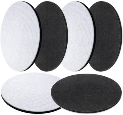 Dailygoods- Polijstschijf 150 mm - 6 Stuks - Vilt/Pad - Klittenbandsysteem - Geschikt voor Bosch - Hoogglans Polijsten - Polijstpad