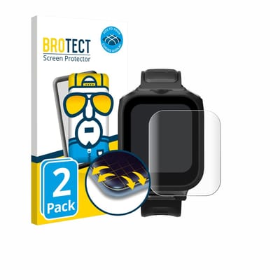 BROTECT - Screenprotector voor Insta360 GPS preview remote Built-In Mic - Folie Beschermfolie transparant volledig dekking - 2 Stuks