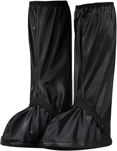 1 paar egenoverschoenen, overschoenen, fiets, waterdichte overschoenen, regenoverschoenen, bestendig, antislip, regenbescherming, schoenovertrek, versterkt, hoog, regen, sneeuw, voor dames en heren, 40-42