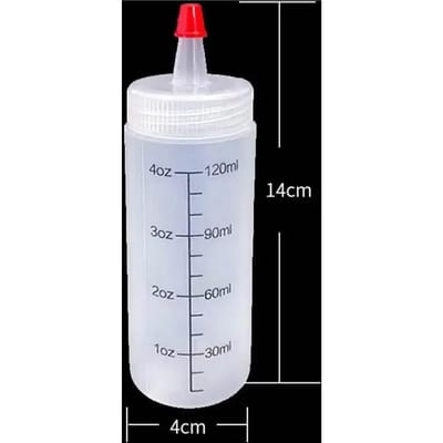 120/250/450ml Plastic Naaldneus Schaal Knijpfles Knijpbare Fles met Lekvrije Deksel voor Keuken Saladedressing Knijpfles white