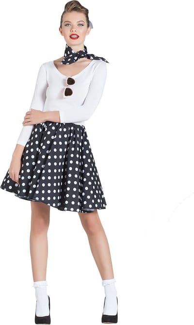 Boland - Kostuum Fifties Nancy (XL) - Volwassenen - Danseres - 50's - Rock & Roll