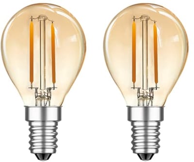 Vintage E14 LED Lamp 2W - Warmwit 2700K - Set van 2
