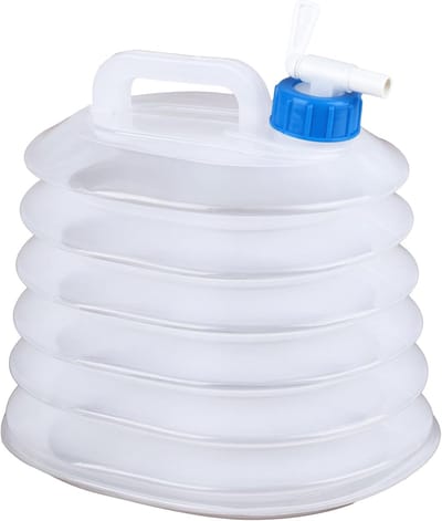 Waterzak voor kamperen - Opvouwbare waterfles - Draagbare wateremmer - Inhoud 10 liter - Met kraantje - Lichtgewicht en duurzaam - Geschikt voor kamperen, wandelen en outdooravonturen