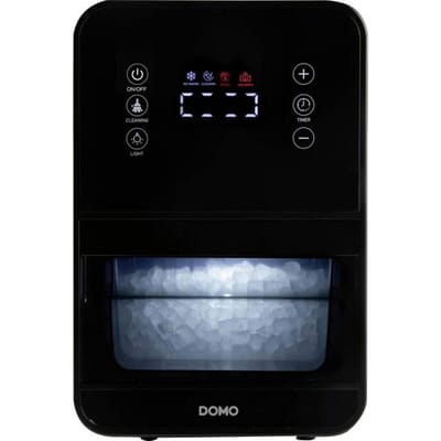 DOMO DO9286IB Nugget IJsblokjesmachine - 1,5L - Crushed Ice Maker met IJsschep - 15kg/24u - IJsblokjes in 6 min - Grijs/Zwart
