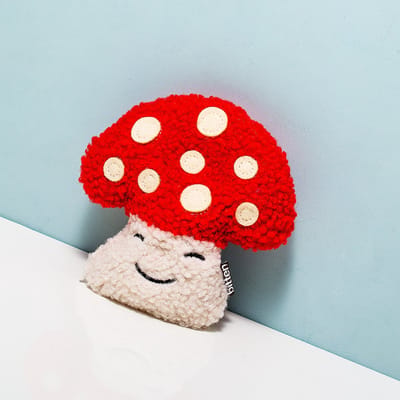 Bitten Design Paddenstoel Warmtekussen Handwarmer - Klein Warmteknuffel Kersenpitkussen