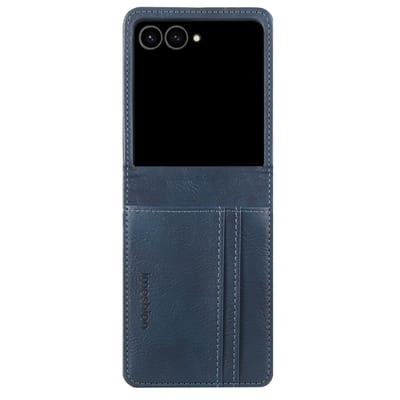 imoshion Hoesje - Geschikt voor Samsung Galaxy Z Flip 8 - Luxe Bookcase flip versie - Donkerblauw