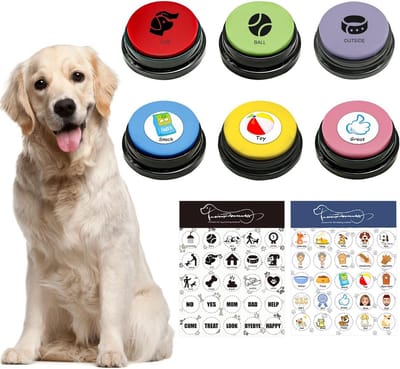 Set van 6 Communicatieknoppen voor Honden met Opnamefunctie