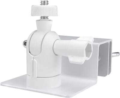 Camera Beugel - Montagehouder Dakgoot - Beveiliging Buiten - 360 Graden Verstelbaar - 9.5 x 9.5 x 7.5 cm - Wit