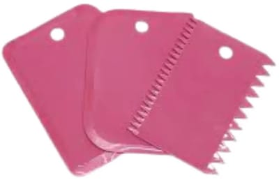 Kunststof fondant- en deegschraper set 3-delig – 3 maten – vaatwasserbestendig