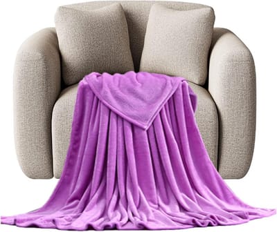 Zacht Fleece Deken 70 x 190 cm - Warm & Lichtgewicht voor Bank, Bed en Reizen