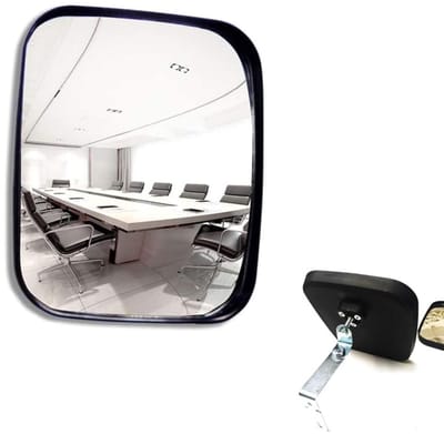 OmGoods - Dailygoody - Verkeersspiegel - Veiligheid - Groothoek 16 x 19 cm - Convex - Blinde vlekken voorkomen - Geschikt voor oprit en garage - Binnen en buite