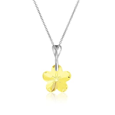 Montebello Ketting Beau BZ94 - 925 Zilver Gerhod. - Swarovski - Ø14mm - 40cm