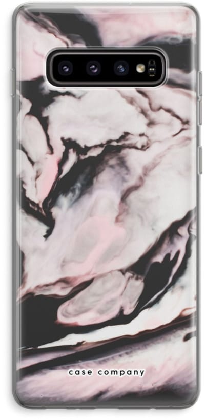 Case Company® - Hoesje geschikt voor Samsung Galaxy S10 Plus hoesje - Roze stroom - Soft Cover Telefoonhoesje - Bescherming aan alle Kanten en Schermrand