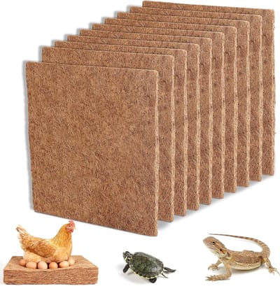 Nesting Pads voor Kippen, 30 cm x 30 cm, Van Natuurlijke Kokosvezels, Herbruikbare Eieren Legmatten en Verwarmingsmatten