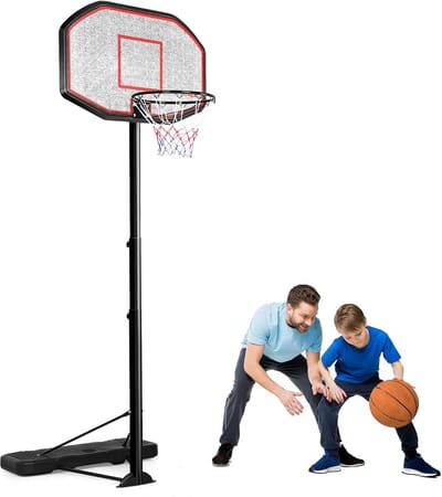 In Hoogte Verstelbare Basketbalstandaard voor Buiten - 220 tot 305 cm