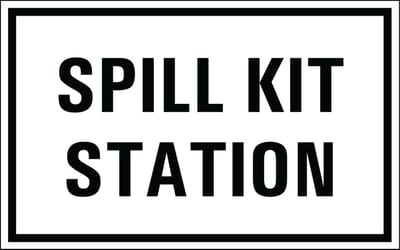 Spill kit station sticker 320 x 200 mm