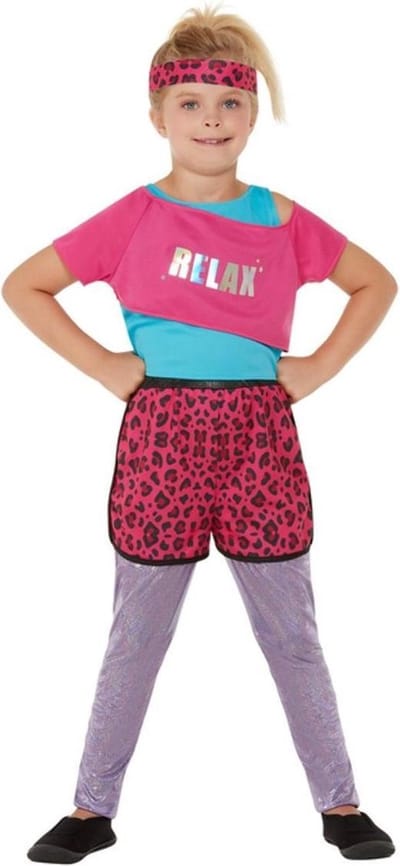80s Roze Relax Fitness Workout - Meisje