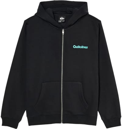 Quiksilver Graphic Sweatshirt Met Rits Zwart 10 Years Jongen