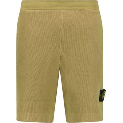 Stone Island Uni Kleur Elastische Taille Casual Shorts Heren shorts Geel 781565756-V0098 L brown
