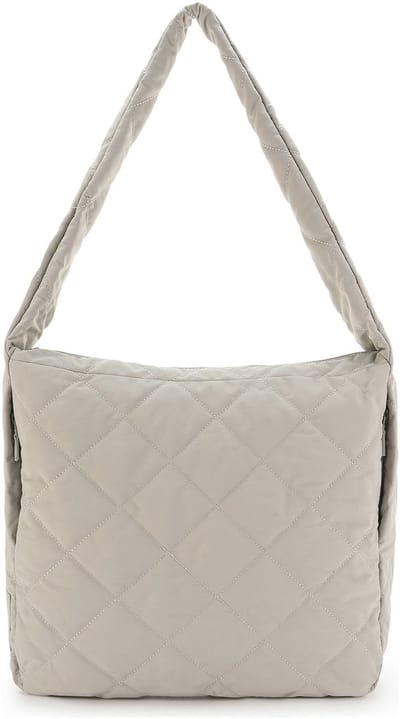 SEIDENFELT MANUFAKTUR schoudertas Hetta Maxi Hobo Bag Cool Grey Lichtgrijs