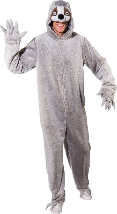 Onesie Luiaard Volwassenen - Maat 160-175cm