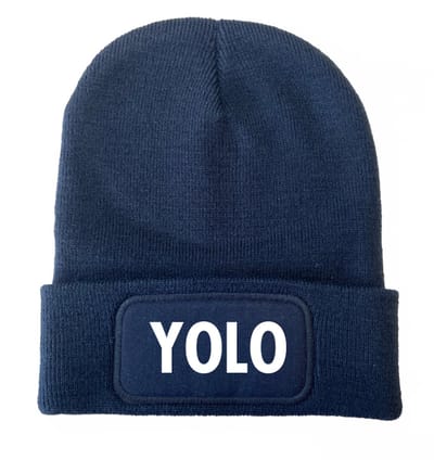Wintermuts navy - Yolo - soBAD. | Warme navy muts voor volwassenen | Heren en Dames Beaniet