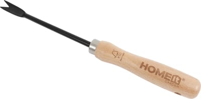 HOME It® Paardenbloemsteker met Klauw – Zwart Gepoedercoat Koolstofstaal – FSC Beukenhouten Handvat – Onkruidsteker voor Paardenbloem Wortel – 30 cm – Duurzaam Tuingereedschap