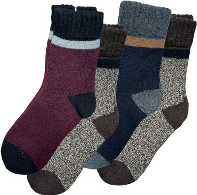 green-goose® Alpaca Damessokken - 4 Paar - Maat 39-42 - Verschillende Kleuren - 95% Alpaca Wol - Heerlijk Zacht - Uitstekende Kwaliteit - Lekker Warm en Rekbaar