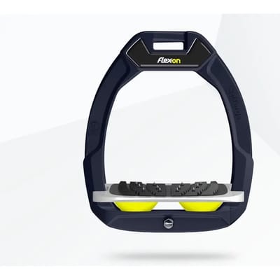 Ultra Grip Veiligheidsbeugels Paardrijden Schroefblauw / Grijs / Geel Flex-On Safe-On