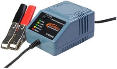Acculader Plus - Loodaccu Lader - Accu Onderhoud - Diagnose Testfunctie - 2V 6V 12V - Grijs Zwart