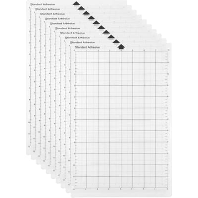 Vervangende snijmat Transparante zelfklevende Cricut-mat Mat met meetrooster 8 bij 12 inch voor 10pcs