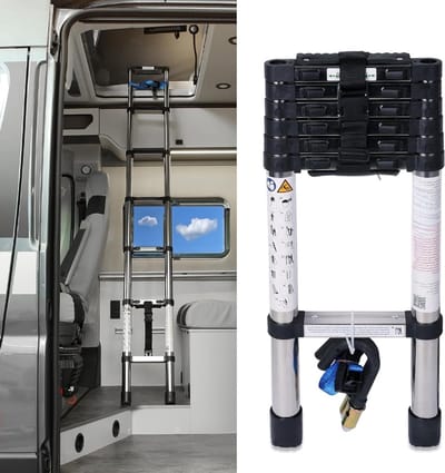 MRKK® Telescopische Ladder - Huishoudtrap - Vouwladder - 2M