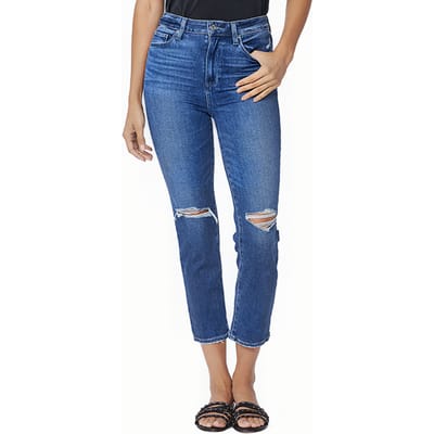 PAIGE Sarah Slim Crop Stargaze Distressed Maat: W24 | Slim Jeans Outlet | Dames