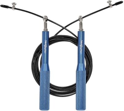 ACTIV SPACE PRO fitness - Aluminium Springtouw - Blauw-Zwart - 300 cm - 170 g