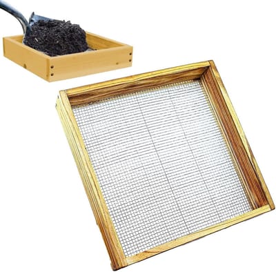 Compostzeef - Tuinzeef - Grond Sorteren - Stabiele Houten Constructie - 30 x 5 cm - Natuurlijk Hout