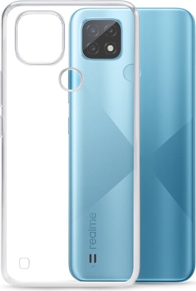 Mobilize Doorzichtig Hoesje geschikt voor Realme C21 Telefoonhoesje Flexibel TPU | Mobilize Gelly Backcover | Doorzichtig Telefoonhoesje C21 | C21 Case | Back Cover - Transparant